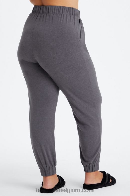 donkere zoete kers/soft shell vrouwen restoreknit taps toelopende broek Fabletics LH20J79
