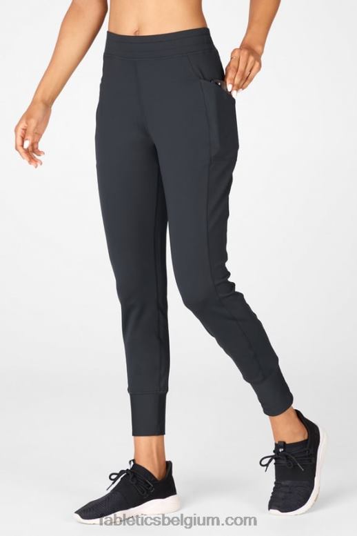 eiland ontsnapping / atletische club vrouwen thermaflex hoog getailleerde pocketjoggingbroek Fabletics LH20J60