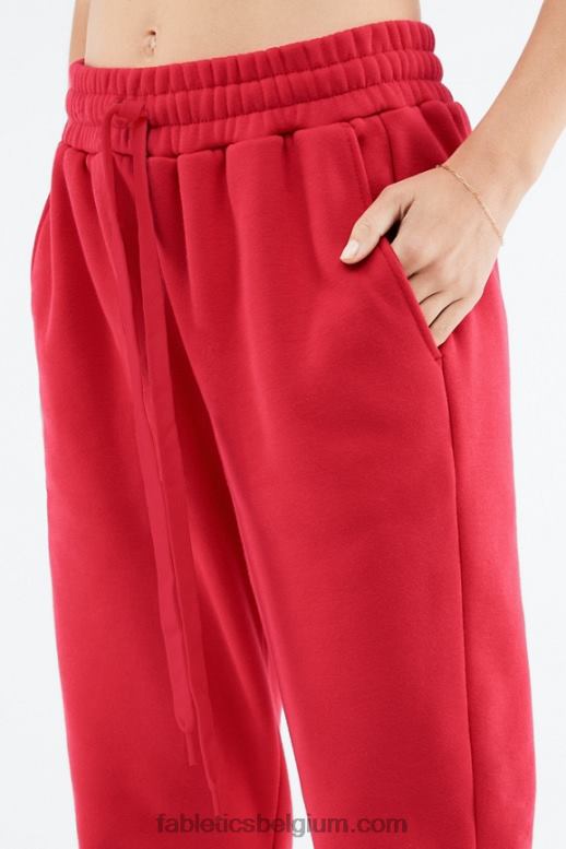 elektrische roos/golvende jachtluipaard vrouwen klassieke joggingbroek Fabletics LH20J174