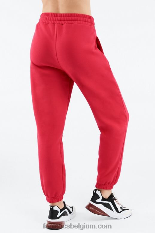elektrische roos/golvende jachtluipaard vrouwen klassieke joggingbroek Fabletics LH20J174