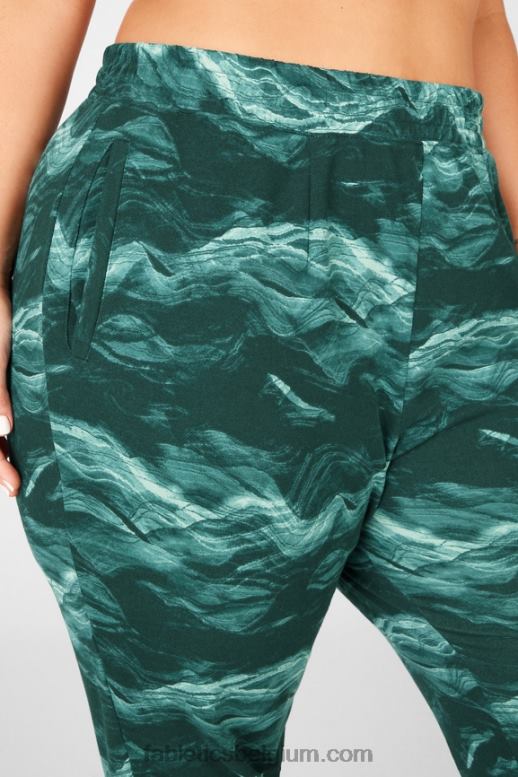 extreem koninklijk/roze ontsnapping/grafisch vrouwen cloe slanke joggingbroek Fabletics LH20J208