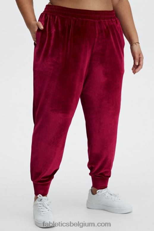 extreme koninklijk/maagdenpalm/middagzon vrouwen luxe velours joggingbroek Fabletics LH20J152