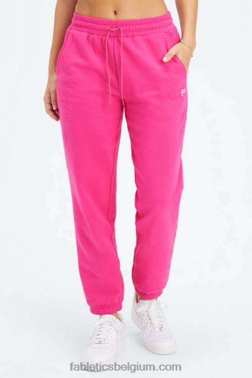 fuchsia/roze rave vrouwen forever fleece joggingbroek Fabletics LH20J68