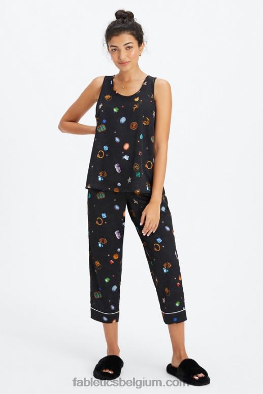 geluksbrenger/reiger vrouwen ecosatin crop broek Fabletics LH20J52