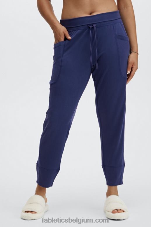 gemarmerde zebra/highlighter golvende jachtluipaard vrouwen strakke gebreide broek met trekkoord Fabletics LH20J155