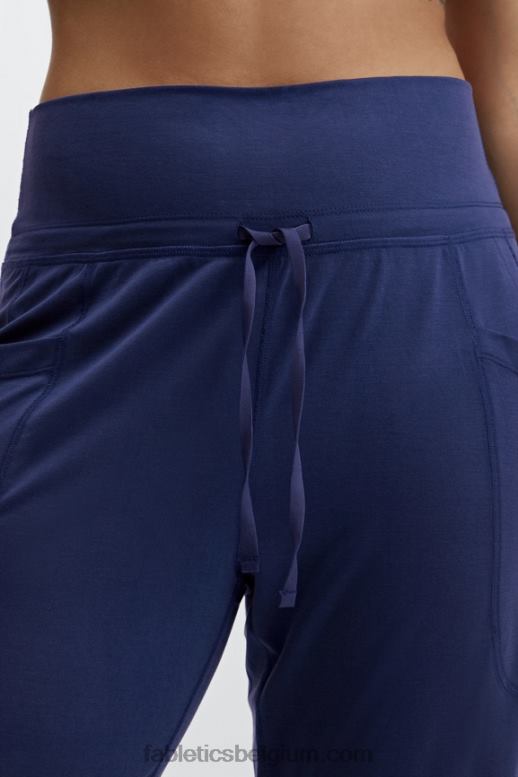 gemarmerde zebra/highlighter golvende jachtluipaard vrouwen strakke gebreide broek met trekkoord Fabletics LH20J155