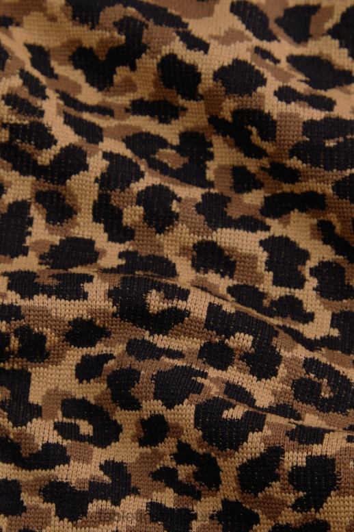 golvend cheetah/zwart vrouwen wolk naadloze high-waisted split flare Fabletics LH20J4