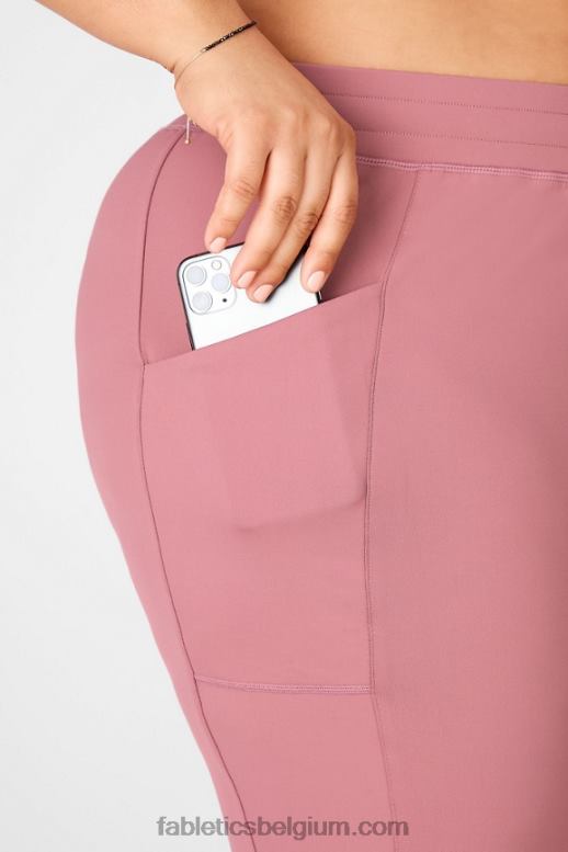 goudsbloem/new wave bloemen vrouwen thermaflex hoog getailleerde pocketjoggingbroek Fabletics LH20J66