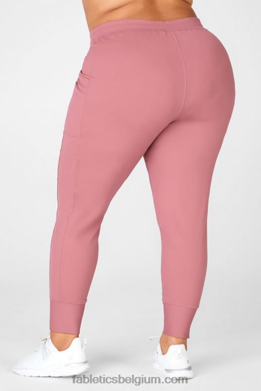 goudsbloem/new wave bloemen vrouwen thermaflex hoog getailleerde pocketjoggingbroek Fabletics LH20J66