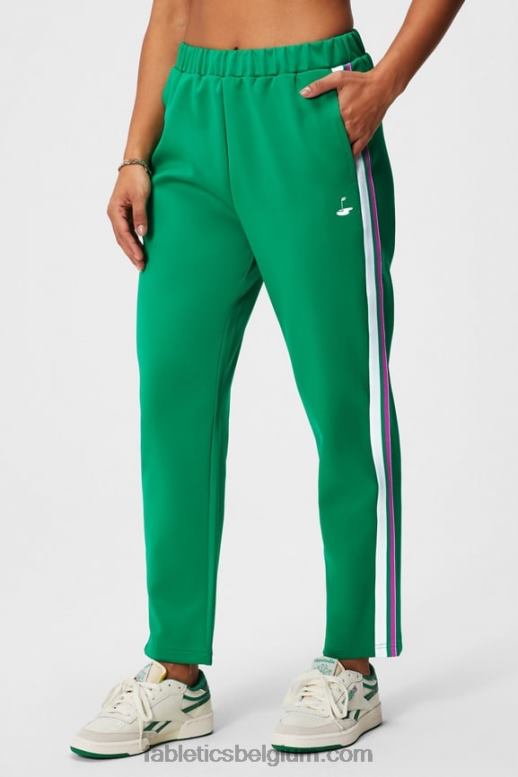 grasgroen/multi streep vrouwen taps toelopende tricot broek Fabletics LH20J34