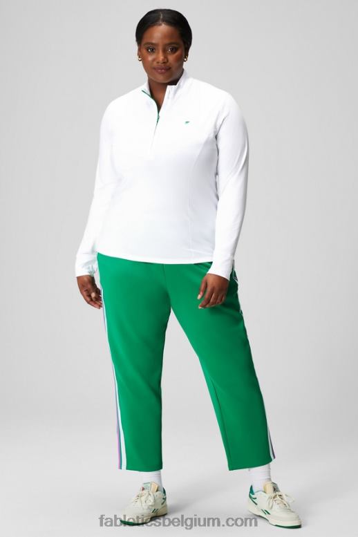 grasgroen/multi streep vrouwen taps toelopende tricot broek Fabletics LH20J35