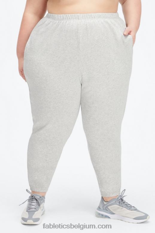 haute rood/maplewood vrouwen lichtgewicht go-to slanke joggingbroek Fabletics LH20J107