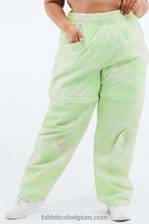 houtskool camo/blad vrouwen Kalani converteerbare trainingsbroek Fabletics LH20J198