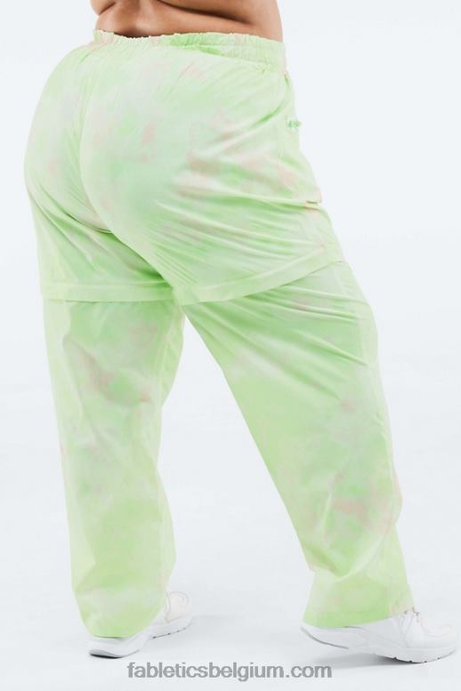 houtskool camo/blad vrouwen Kalani converteerbare trainingsbroek Fabletics LH20J198