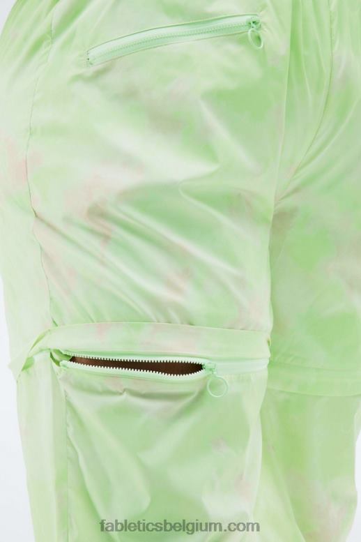 houtskool camo/blad vrouwen Kalani converteerbare trainingsbroek Fabletics LH20J198