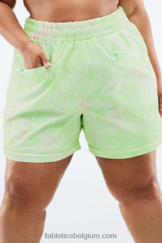 houtskool camo/blad vrouwen Kalani converteerbare trainingsbroek Fabletics LH20J198