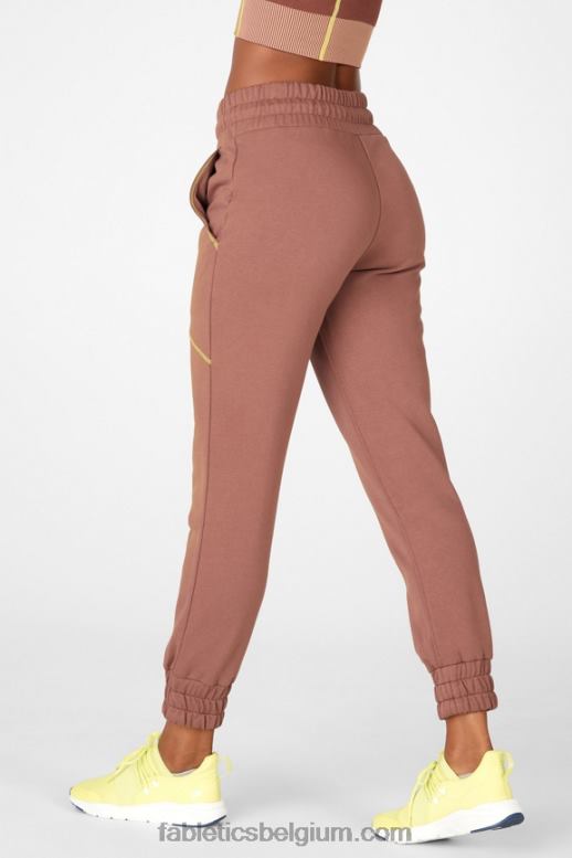 kastanje/gaia/schil vrouwen iris joggingbroek Fabletics LH20J221