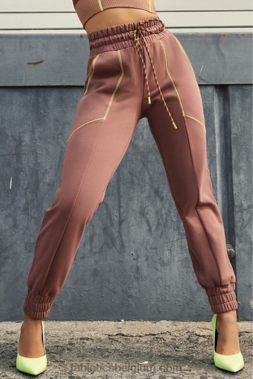 kastanje/gaia/schil vrouwen iris joggingbroek Fabletics LH20J222