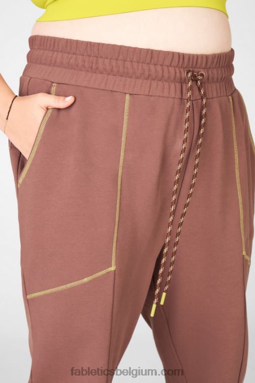 kastanje/gaia/schil vrouwen iris joggingbroek Fabletics LH20J222