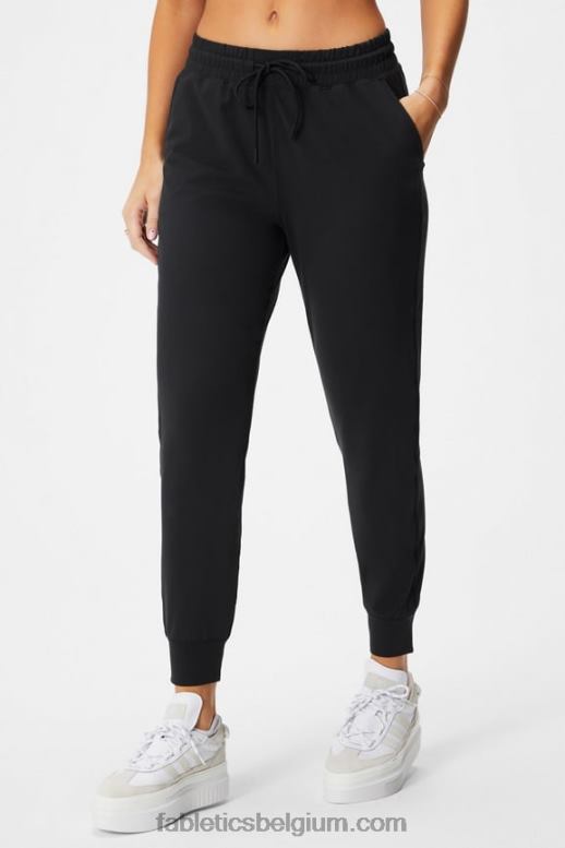 kastanje/gaia/schil vrouwen performance jogger met hoge taille Fabletics LH20J39