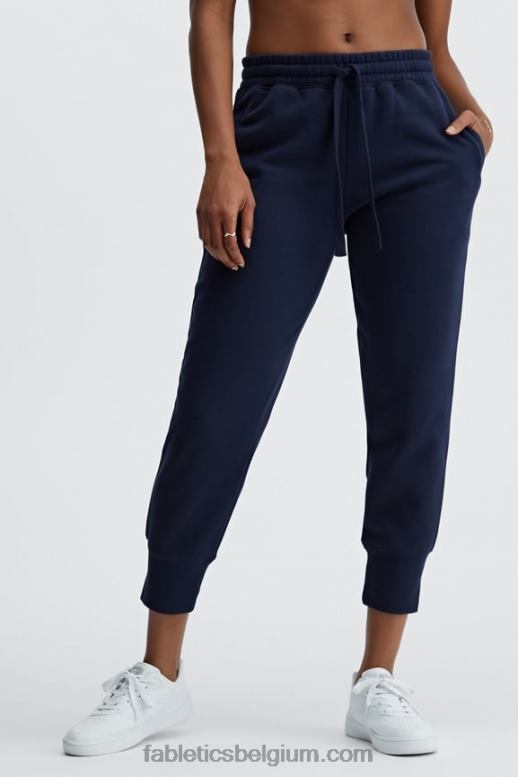 klassiek kersen/reflecterend zilver vrouwen go-to taps toelopende joggingbroek Fabletics LH20J142
