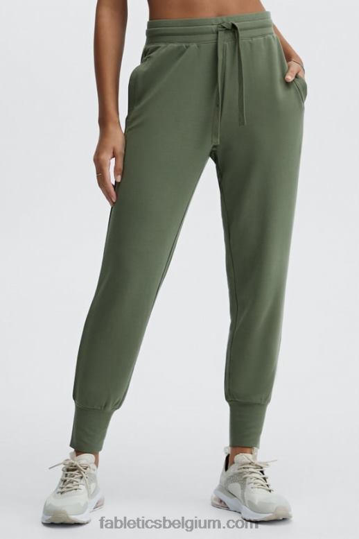 klassiek kersen/reflecterend zilver vrouwen go-to taps toelopende joggingbroek Fabletics LH20J143
