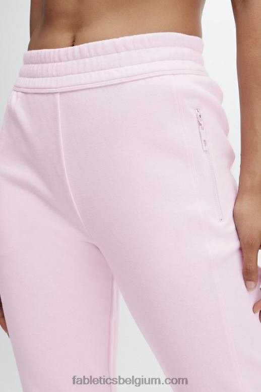 klassieke wit/maagdenpalm pons vrouwen milieubewuste slanke joggingbroek Fabletics LH20J56