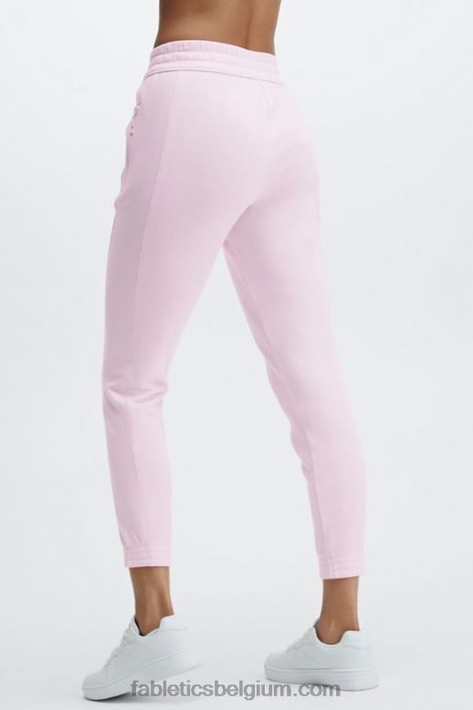 klassieke wit/maagdenpalm pons vrouwen milieubewuste slanke joggingbroek Fabletics LH20J56