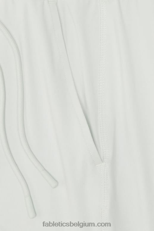 lichtgrijze heide/latte vrouwen performance jogger met hoge taille Fabletics LH20J37