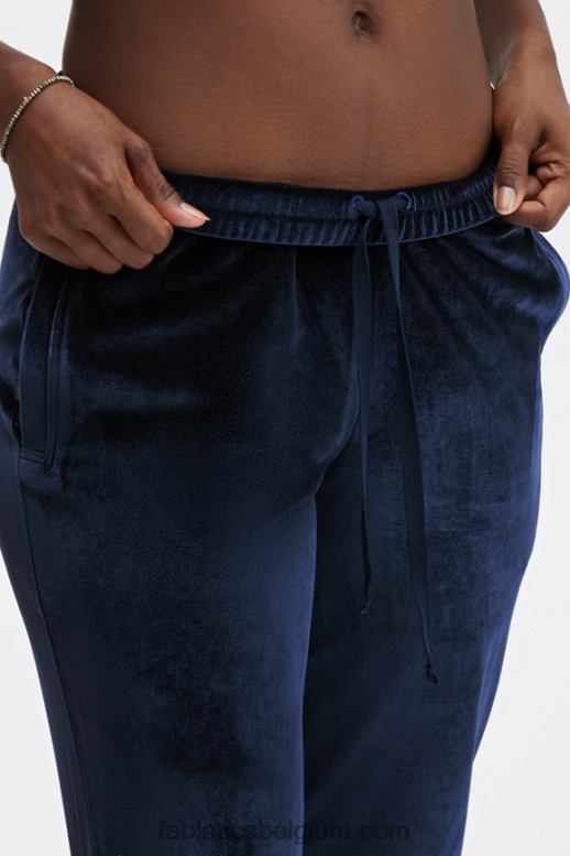 maagdenpalm punch/grasgroen vrouwen luxe velours joggingbroek Fabletics LH20J147
