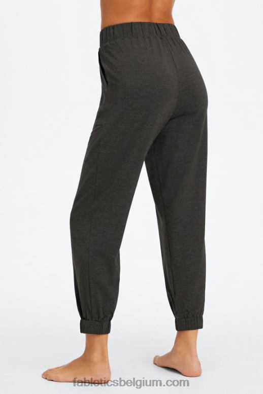 meer/vervaagde limoen vrouwen restoreknit taps toelopende broek Fabletics LH20J81