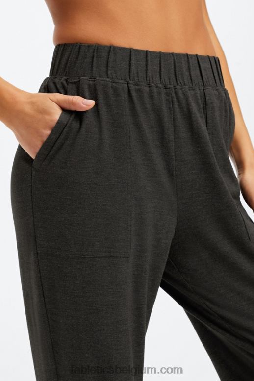 meer/vervaagde limoen vrouwen restoreknit taps toelopende broek Fabletics LH20J81