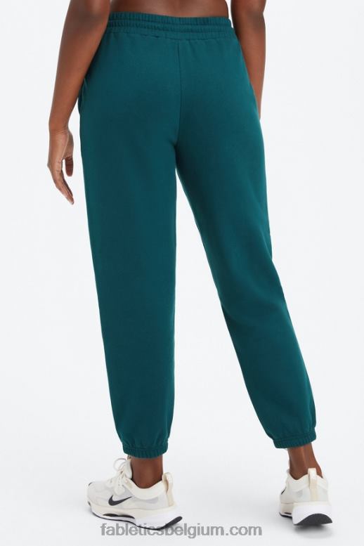 middernachtgolf/diepe marine vrouwen forever fleece joggingbroek Fabletics LH20J69