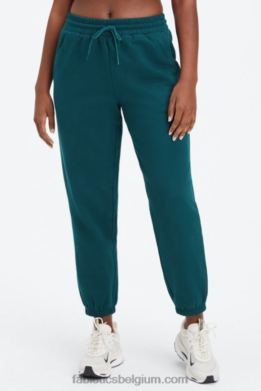 middernachtgolf/diepe marine vrouwen forever fleece joggingbroek Fabletics LH20J69