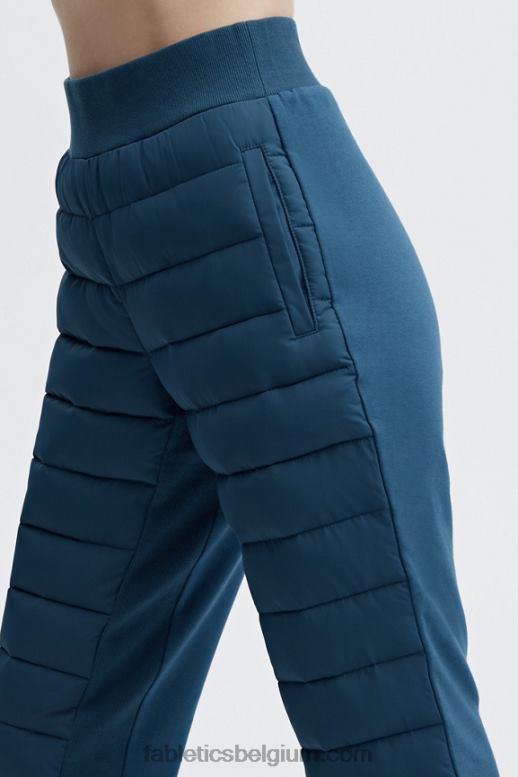 mintgrijs/olijfgaard vrouwen aspen puffer jogger Fabletics LH20J161