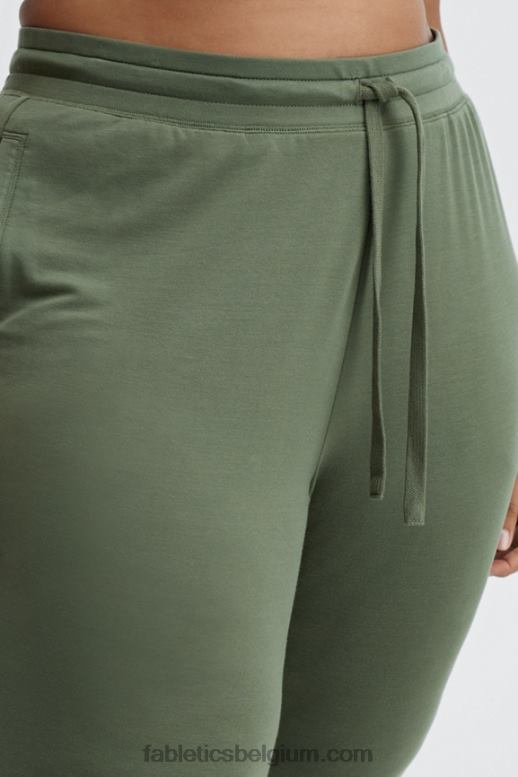 passie oranje/klassiek wit vrouwen go-to taps toelopende joggingbroek Fabletics LH20J144