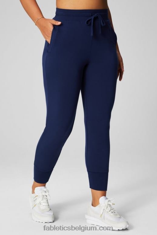 regenwolk/woestijnzon vrouwen luxe badstof jogger 1 Fabletics LH20J12