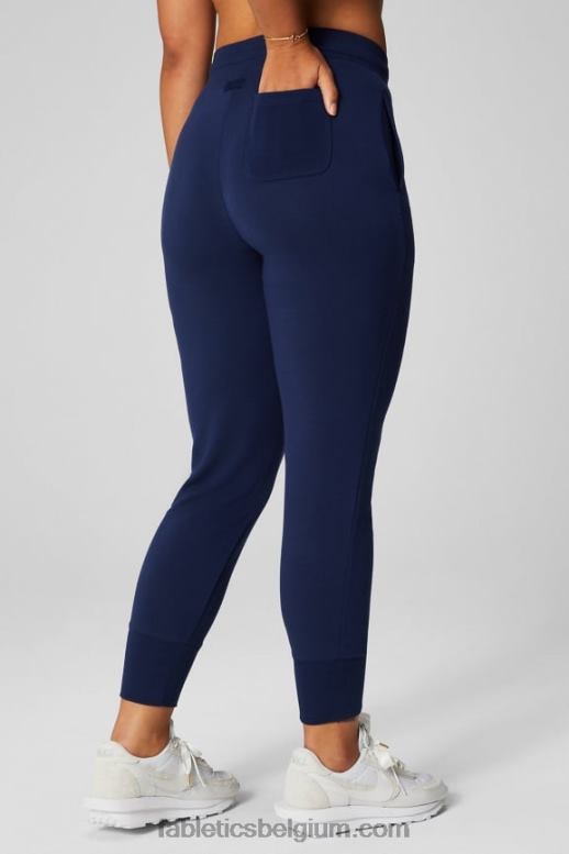 regenwolk/woestijnzon vrouwen luxe badstof jogger 1 Fabletics LH20J12