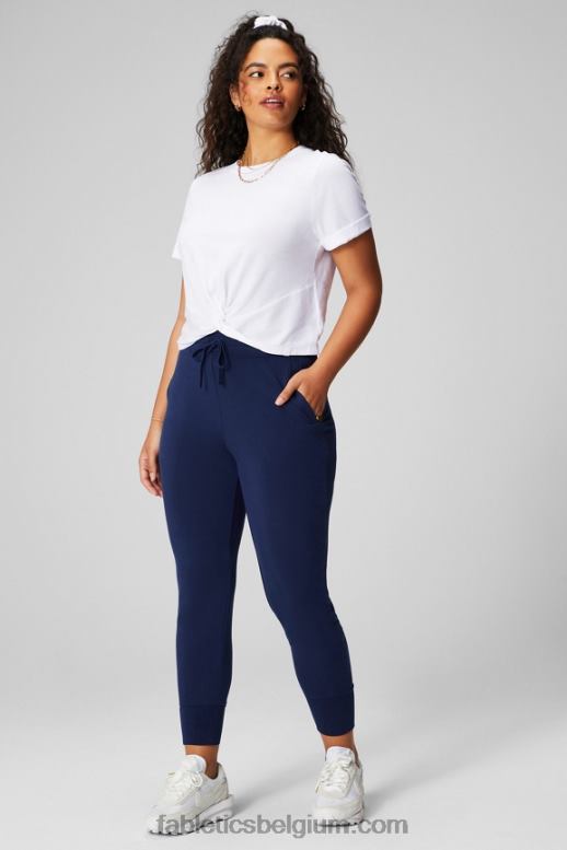 regenwolk/woestijnzon vrouwen luxe badstof jogger 1 Fabletics LH20J12