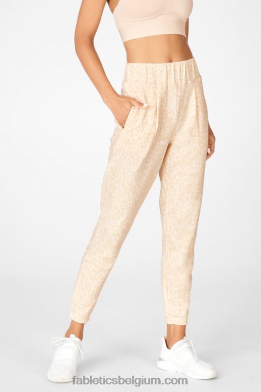 roest/woestijnroos/parelroze vrouwen cloe slanke joggingbroek Fabletics LH20J229