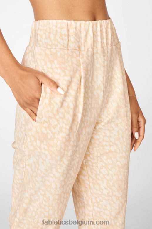 roest/woestijnroos/parelroze vrouwen cloe slanke joggingbroek Fabletics LH20J229