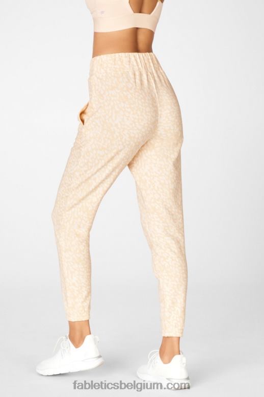 roest/woestijnroos/parelroze vrouwen cloe slanke joggingbroek Fabletics LH20J229