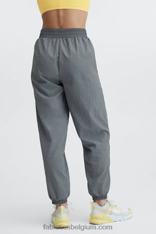 suikerpruim/zwarte stip vrouwen kickback tweekleurige trainingsbroek Fabletics LH20J127
