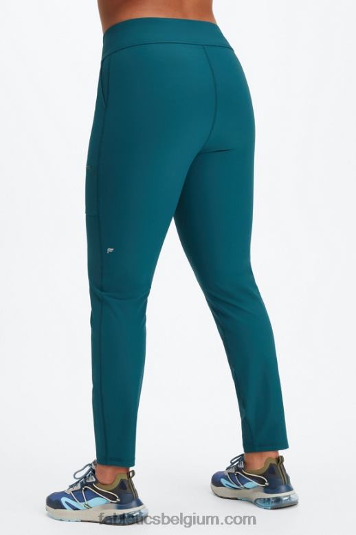 surfblauw/kersen burst vrouwen hybride cargobroek Fabletics LH20J116