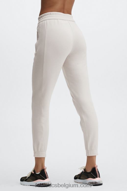 talkpaars/crystal cave/zachtgrijze heide vrouwen milieubewuste slanke joggingbroek Fabletics LH20J58