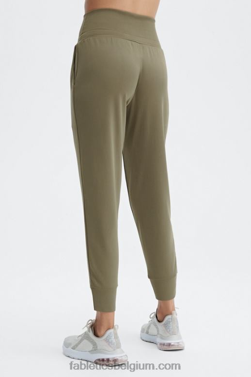 terrazzo/reflecterend logo vrouwen eco gestroomlijnde gebreide broek met trekkoord Fabletics LH20J100