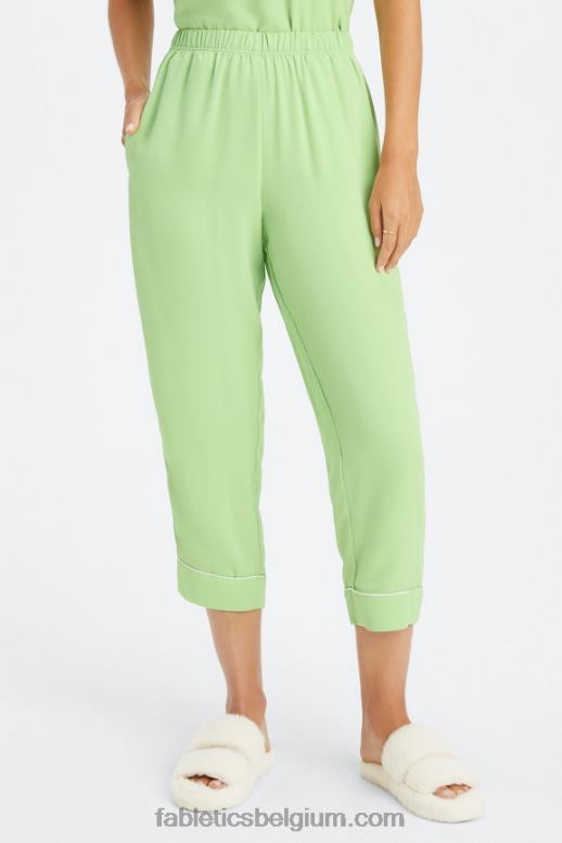 wasabi/reiger vrouwen ecosatin crop broek Fabletics LH20J53