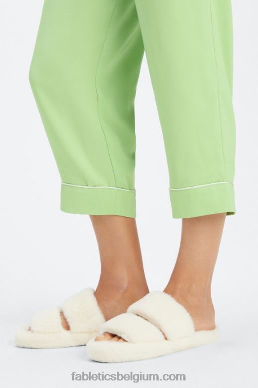 wasabi/reiger vrouwen ecosatin crop broek Fabletics LH20J53