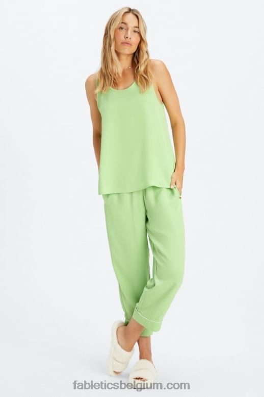 wasabi/reiger vrouwen ecosatin crop broek Fabletics LH20J53