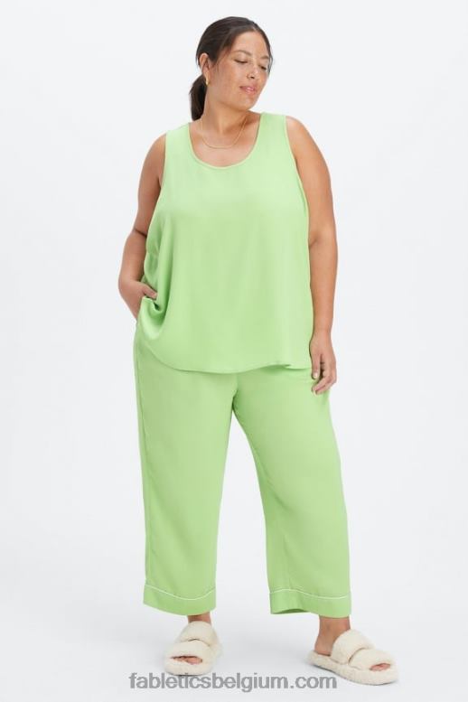 wasabi/reiger vrouwen ecosatin crop broek Fabletics LH20J54